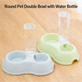Pet Feeder Water Dispenser, Automatic Drinking Bottle Double Bowl, Cat Food Water Bowl Daily Pet Supplies