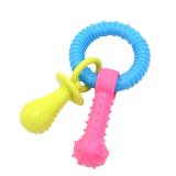 Anyfeel Durable Eco-Friendly TPR Dog Training Chicken Flavor 2.5cm Modern Sound Chew Toys Colorful Stick & Teething Ring