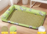 Summer Pet Cooling Mat Washable Dog Bed, Breathable Ice Lying Pad, Detachable Cooling Nest for Dogs Cats