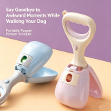 Portable Dog Poop Scooper, Outdoor Pet Waste Picker with Built-in Poop Bags, Convenient Pet Cleaning Tool
