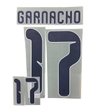 Garnacho #17 Argentina 2026 World Cup Home Football Soccer Name & Number Set