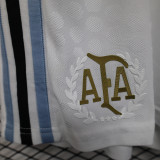 Argentina Authentic Soccer Jersey White Shorts 2025