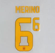 MERINO #6 Spain 2026 World Cup Home Football Soccer Name & Number Set