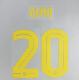 OLMO #20 FC Barcelona 2025-26 Home & Fourth Away UCL Football Soccer Name & Number Set