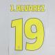 J.ALVAREZ #19 Atletico Madrid 2025-26 Away UCL Football Soccer Name & Number Set