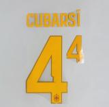 CUBARSI #4 Spain 2026 World Cup Home Football Soccer Name & Number Set