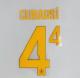 CUBARSI #4 Spain 2026 World Cup Home Football Soccer Name & Number Set