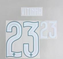 VITINHA #23 Portugal 2026 World Cup Home Football Soccer Name & Number Set