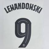 LEWANDOWSKI #9 FC Barcelona 2025-26 Away UCL Football Soccer Name & Number Set