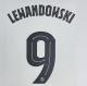 LEWANDOWSKI #9 FC Barcelona 2025-26 Away UCL Football Soccer Name & Number Set