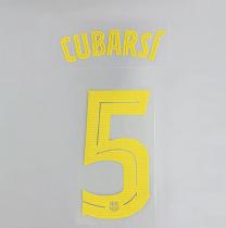 CUBARSI #5 FC Barcelona 2025-26 Home & Fourth Away UCL Football Soccer Name & Number Set