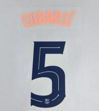 CUBARSI #5 FC Barcelona 2025-26 Third Away UCL Football Soccer Name & Number Set