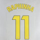 RAPHINHA #11 FC Barcelona 2025-26 Home & Fourth Away La Liga Football Soccer Name & Number Set
