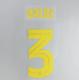 BALDE #3 FC Barcelona 2025-26 Home & Fourth Away UCL Football Soccer Name & Number Set