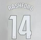RASHFORD #14 FC Barcelona 2025-26 Third Away La Liga Football Soccer Name & Number Set