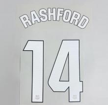 RASHFORD #14 FC Barcelona 2025-26 Third Away La Liga Football Soccer Name & Number Set