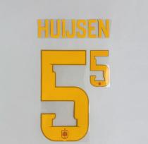 HUIJSEN #5 Spain 2026 World Cup Home Football Soccer Name & Number Set