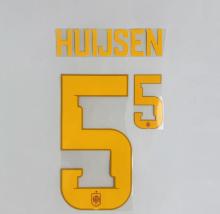 HUIJSEN #5 Spain 2026 World Cup Home Football Soccer Name & Number Set