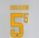 HUIJSEN #5 Spain 2026 World Cup Home Football Soccer Name & Number Set