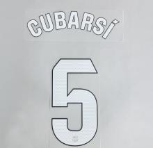 CUBARSI #5 FC Barcelona 2025-26 Third Away La Liga Football Soccer Name & Number Set