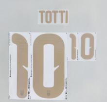 TOTTI #10 Italy 2026 World Cup Home Football Soccer Name & Number Set