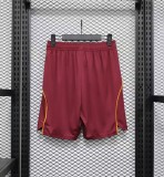 Roma Authentic Soccer Jersey Home Shorts 2025/26