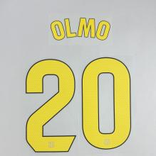 OLMO #20 FC Barcelona 2025-26 Home & Fourth Away La Liga Football Soccer Name & Number Set