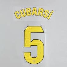 CUBARSI #5 FC Barcelona 2025-26 Home & Fourth Away La Liga Football Soccer Name & Number Set