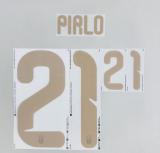 PIRLO #21 Italy 2026 World Cup Home Football Soccer Name & Number Set