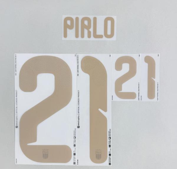 PIRLO #21 Italy 2026 World Cup Home Football Soccer Name & Number Set