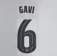 GAVI #6 FC Barcelona 2025-26 Away UCL Football Soccer Name & Number Set