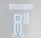B.FERNANDES #8 Portugal 2026 World Cup Home Football Soccer Name & Number Set