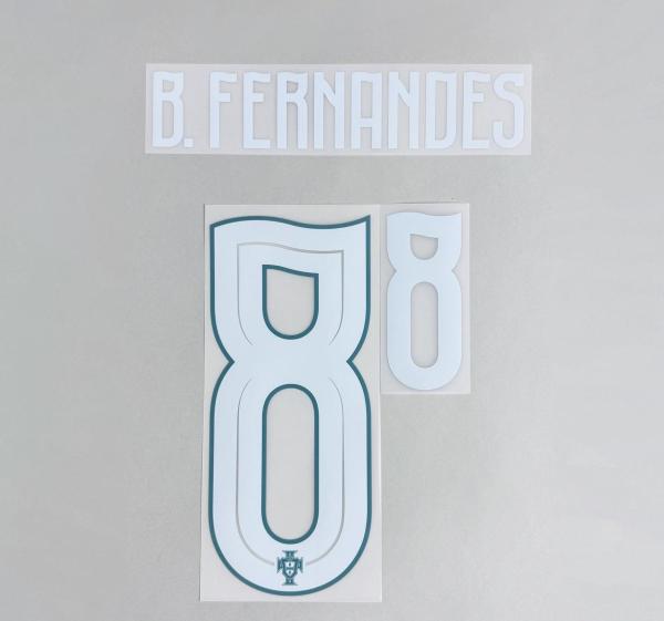 B.FERNANDES #8 Portugal 2026 World Cup Home Football Soccer Name & Number Set