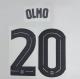 OLMO #20 FC Barcelona 2025-26 Away UCL Football Soccer Name & Number Set