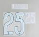 N.MENDES #25 Portugal 2026 World Cup Home Football Soccer Name & Number Set
