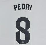 PEDRI #8 FC Barcelona 2025-26 Away La Liga Football Soccer Name & Number Set