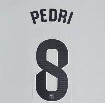 PEDRI #8 FC Barcelona 2025-26 Away La Liga Football Soccer Name & Number Set