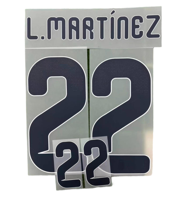 L.MARTINEZ #22 Argentina 2026 World Cup Home Football Soccer Name & Number Set