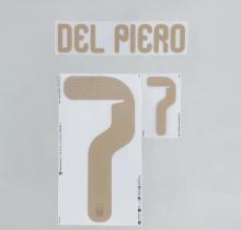 DEL PIERO #7 Italy 2026 World Cup Home Football Soccer Name & Number Set