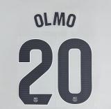 OLMO #20 FC Barcelona 2025-26 Away La Liga Football Soccer Name & Number Set