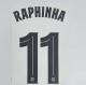 RAPHINHA #11 FC Barcelona 2025-26 Away UCL Football Soccer Name & Number Set