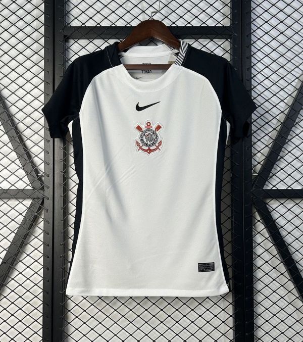 Corinthians Soccer Jersey Home Women's Custom Shirt 2025