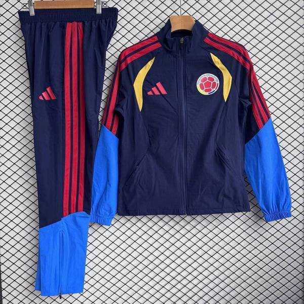 Colombia Windbreaker With Pants Navy 2026 World Cup