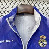 Real Madrid Retro Reversible Double-Sides Windbreaker Jacket 1996-97