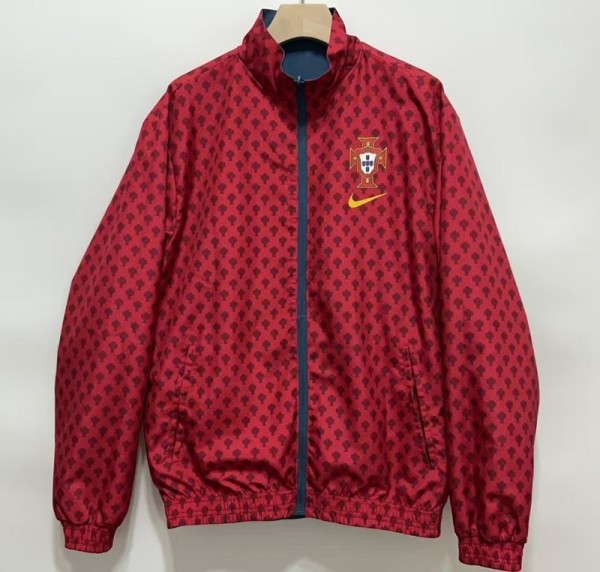Portugal Reversible Double-Sides Windbreaker Jacket Red&Blue 2025