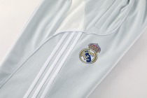 Real Madrid Hoodie Training Kit (Sweatshirt+Pants) Light Grey 2025/26