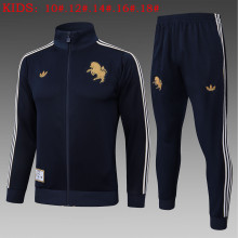 Kids Juventus Training Kit (Jacket+Pants) Cyan 2025/26