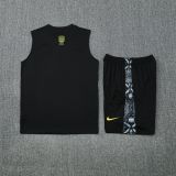 Brazil Sleeveless Training Kit Black 2025