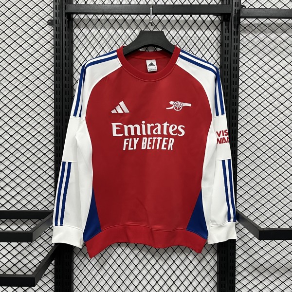Arsenal Training Kit Casual Sweatshirt Red 2025/26