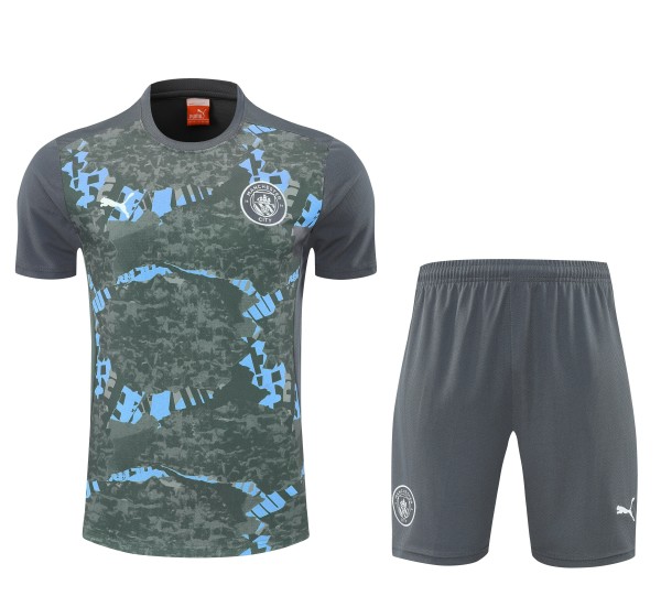 Manchester City Training Jersey Kit Gray 2025/26